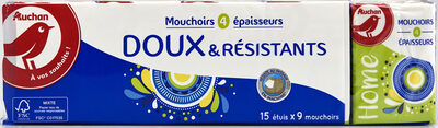 Mouchoirs doux et résistants 4 épaisseurs