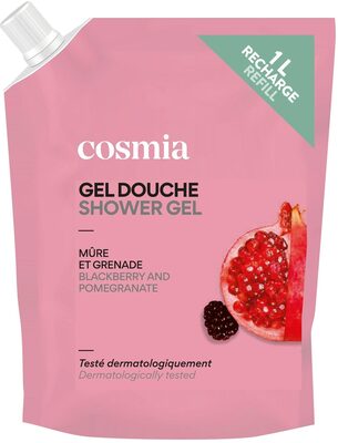 Gel douche parfum mûre et grenade