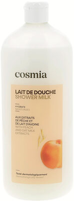 Lait de douche aux extraits de pêche et de lait d'avoine
