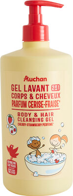 Gel lavant parfum cerise et fraise