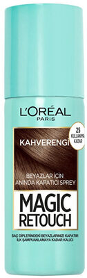 Loreal Paris Magic Retouch Beyazlar İçin Anında Kapatıcı Sprey Kahverengi 75 ml