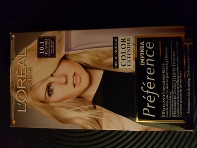 L'Oréal Paris Préférence Cool Blondes 10.1 Extra Licht Asblond Permanente Haarkleuring