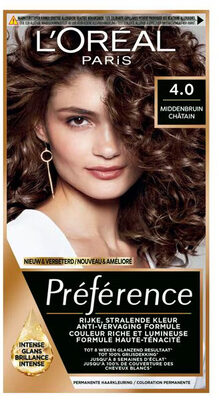 L'Oréal Paris Préférence 4 Middenbruin Permanente Haarkleuring
