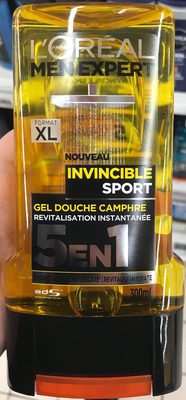 Invincible Sport Gel douche Camphre 5 en 1 (format XL)