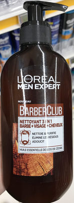 BarberClub Nettoyant 3 en 1 Barbe + Visage + Cheveux