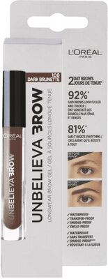 L'Oreal Brow Unbelieva Dark Brown 108