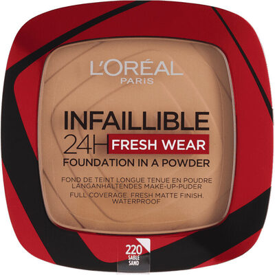 L'Oréal Paris Infaillible 24H Fresh Wear 220 Sand Foundation in a Powder