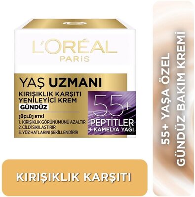 L'Oréal Paris Yaş Uzmanı 50+ Kırışıklık Karşıtı Yenileyici Gündüz Kremi