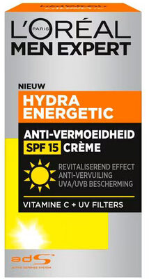 L'Oréal Paris Men Expert Hydra Energetic Anti-Vermoeidheid SPF15 Dagcrème
