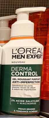 Derma control Gel moussant purifiant anti-imperfections