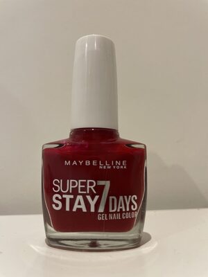 Gel nail color super stay 7 days deep red