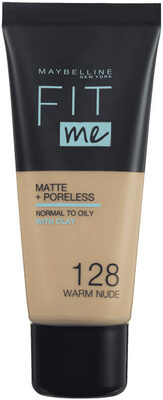 Maybelline Foundation Matte&Poreless Warm Beige128