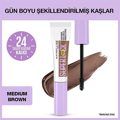 Maybelline New York Super Lock Brow Glue 257 Medium Brown