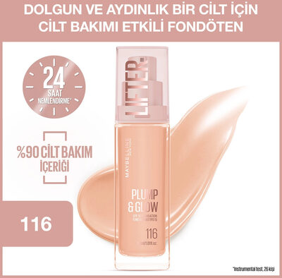 Maybelline New York Lifter Plump & Glow Aydınlatan Fondöten 116