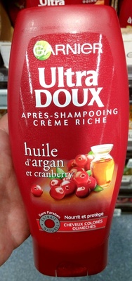 Ultra Doux Après-shampooing Crème Riche Huile d'Argan et Cranberry