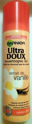 Shampooing sec extrait de vanille