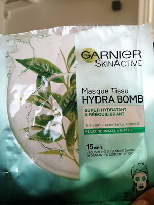 Garnier SkinActive Hydra Bomb Groene Thee Tissuemasker