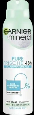 L'ORÉAL Garnier Mineral Pure Frische Natürliches Frischegefühl Deospray 150 ml Zur kompletten Produktbeschreibung mehr von Garnier Mineral 2 .29 € AKTION % 1 L = 15,27 € ,