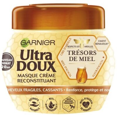 Garnier - Ultra Doux Honey Treasure Hair Mask, 320ml (11.3oz)