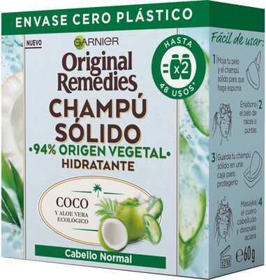 Original remedies, champú sólido coco