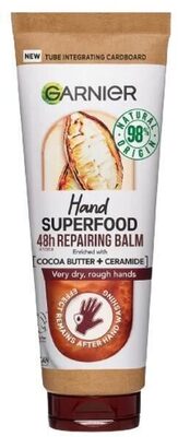 Garnier Hand Superfood Cocoa & Ceramide 48H Reparing Balm 75 ml - Vegan