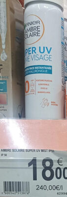 Garnier Ambre Solaire Over Make-Up Super Uv SPF50 Mist