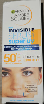 Garnier Ambre Solaire Invisible Super UV SPF50+ Ceramide Protect Face Serum