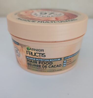 Fructis — Masque Nutrition Boucles Hair Food Beurre de Cacao + Vitamines C, E, F