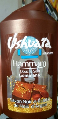 Hammam Douche soin gommante Savon Noir & Eclats de Noix d'Argan