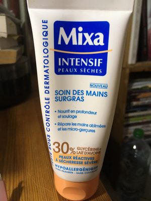 MIXA INTENSIF PEAUX SÈCHES Sans paraben sans colorant