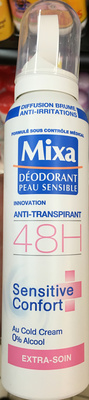Déodorant Peau Sensible Innovation Anti-Transpirant 48H Sensitive Confort Extra-Soin