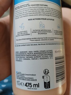 Après-shampoing hydratation FRANCK PROVOST