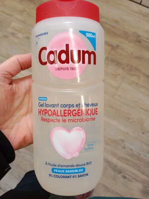 Gel lavant corps et cheveux hypoallergénique