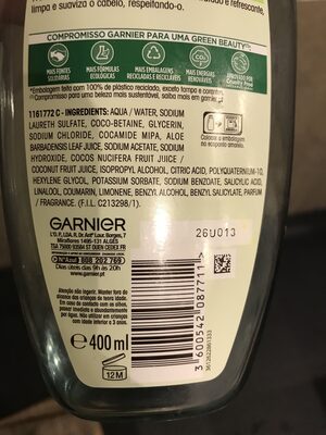 Shampoo Ultra Suave Água de Coco