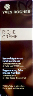 Riche Crème Baume Régénérant Nutrition Intense