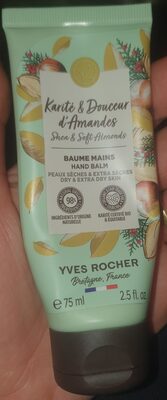 Beaume mains Karité & Douceur d'Amande