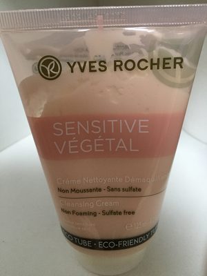sensitive végétal crème nettoyante démaquillante 