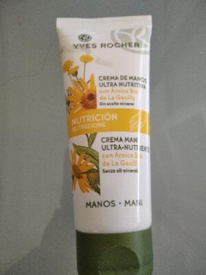 Crema de manos nutrición