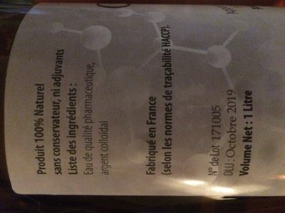 Argent Colloïdal 20 PPM - 1 Litre - Dr Theiss