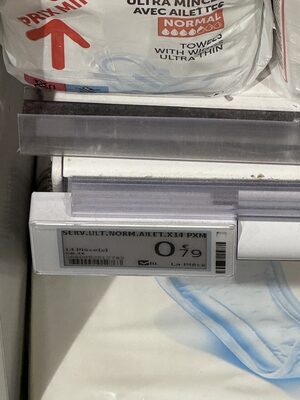 Serviettes ultra minces avec ailettes Normal