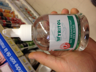 Gel désinfectant des mains