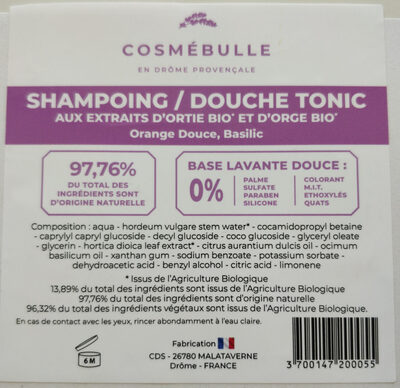 Shampoing douche tonic