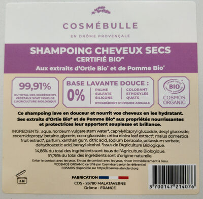 Shampoing cheveux secs