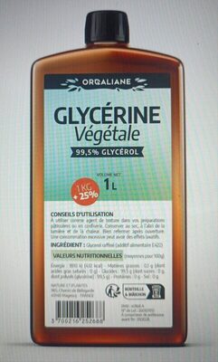 Glycérine végétale (99,5 Glycérol)