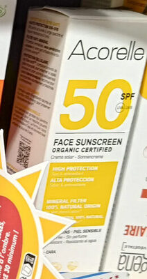 Face sunscreen