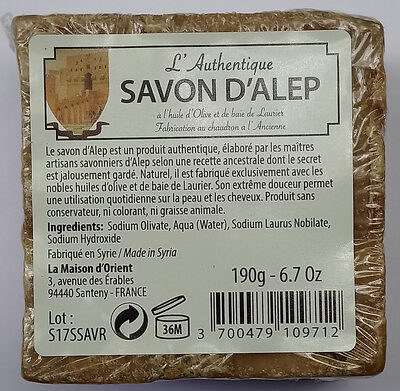 L'Authentique Savon d'Alep