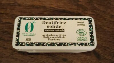 Dentifrice solide sensation fraîcheur