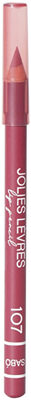 Vivienne Sabo Jolies Levres Dudak Kalemi 107 Warm Pink - Precise Definition & Long-Lasting Wear