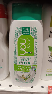 Douche soin au lait végétal au lait de riz bio, fraîcheur de bambou