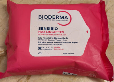 Sensibio H2O Lingettes Micellar Water Makup Remover Wipes